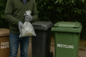 Avoid Mixing Broken Glass With Household Recycling or Food Waste