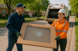Dispose of Large Glass Sheets or Window Panes Properly