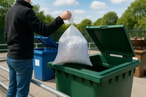 how to dispose of shredded paper